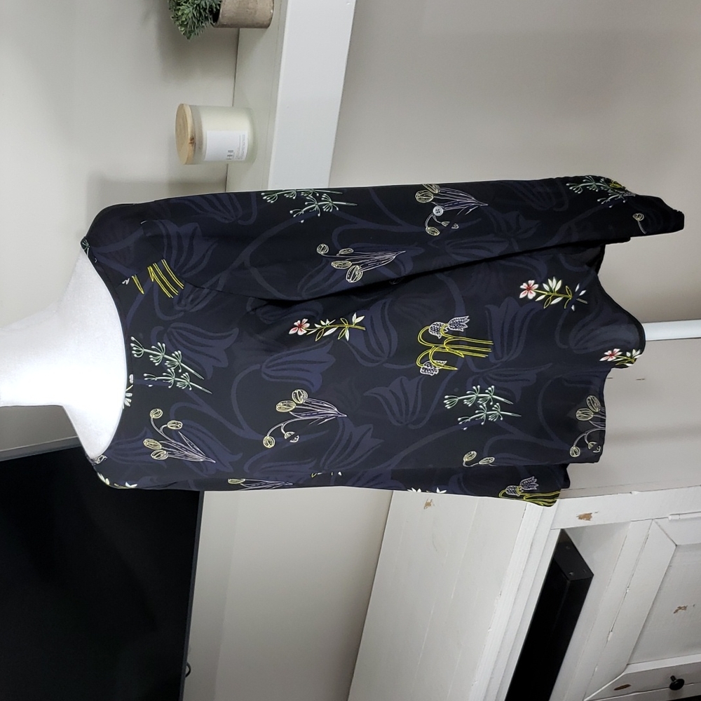 Loft Floral Print Long Sleeve Blouse - Picture 2 of 10